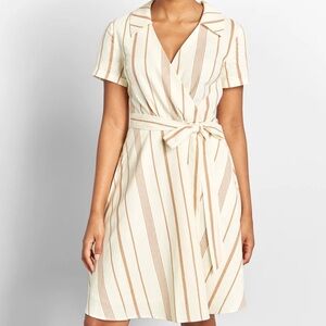 ModCloth Sweet Surprise Faux Wrap Dress Size 6